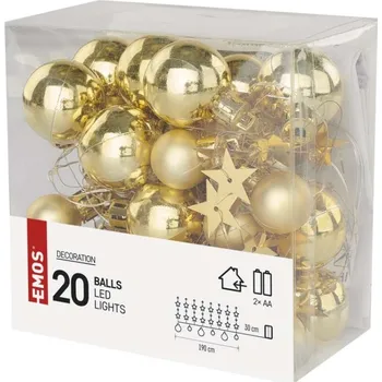 Vánoční osvětlení EMOS EMS883 20 LED teplá bílá