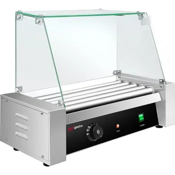 Kuchyňský gril G.Gastro Gril na klobásy - s 5 válečky se skleněným nástavcem