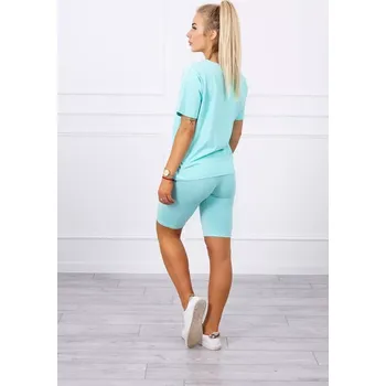 Dámská halenka Mátový set top+legíny UNI