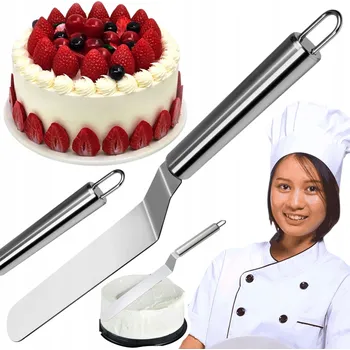 Kuchyňská stěrka STĚRKA NA DORT ŠPACHTLE NA KRÉM NŮŽ Z NEREZOVÉ OCELI
