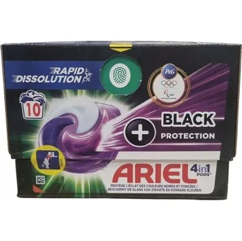 Prací prostředek ARIEL BLACK PROTECTION prací kapsle pro černé a tmavé prádlo 10 Ks