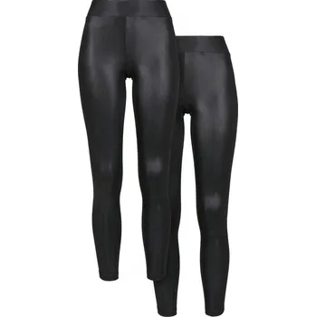 Dámské legíny Ladies Synthetic Leather Leggings 2-Pack 4XL