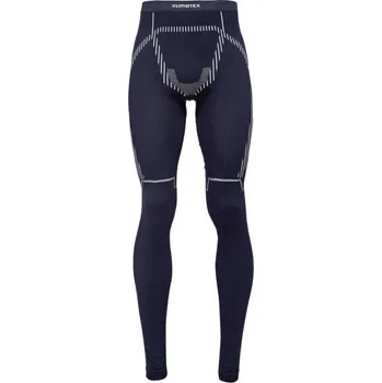 Pánské termoprádlo Pánské bezešvé termo spodky Klimatex BARI SEAMLESS L Tmavě modrá, Bílá