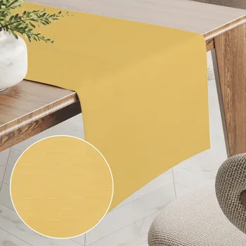 ubrus Teflonový běhoun na stůl - Paris TF-127 Žlutý 35x120 cm