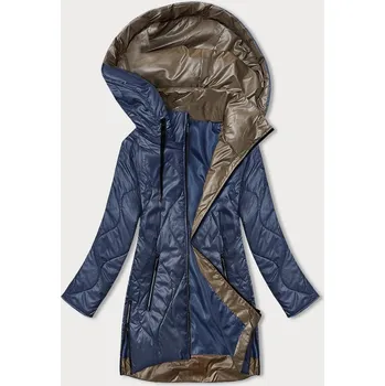 Modrá dámská bunda s odepínací kapucí (B8218-72) odstíny modré 50