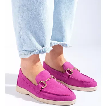 Dámské polobotky Originální polobotky dámské růžové bez podpatku 40