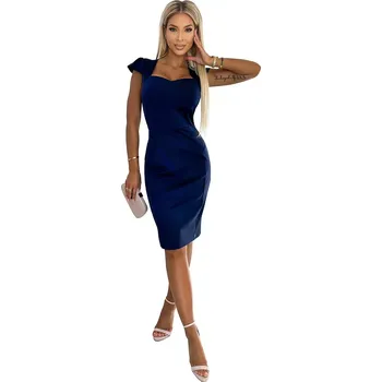 Dámské šaty Dámské šaty 318-5 - NUMOCO tmavě modrá M