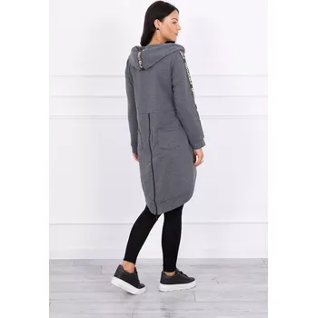 Dámská mikina Mikina se zipem na zádech graphite melange UNI