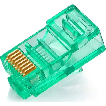 Síťový konektor W-star RJ45C5GN100 konektor UTP RJ45 CAT5e 100 ks