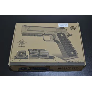 Airsoftová zbraň Kovová kuličkovka G25 - BB 6 mm - kuličková pistole