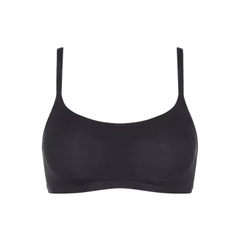 Podprsenka Dámský top GO Daily Cotton Top - BLACK - černý 0004 - SLOGGI BLACK XL