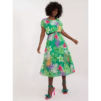 Dámské šaty Šaty DHJ SK 8839 3.30 zelených jedna velikost