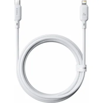 Baseus Silky Series Ladekabel Type-C auf iP 20W 2m Moon Weiß