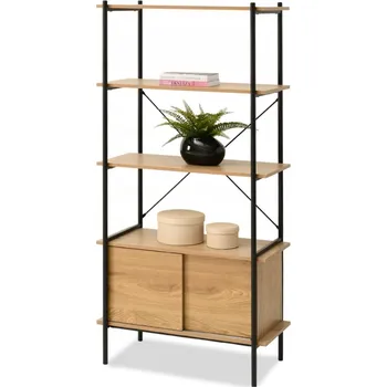 regál Regál Mebel-Partner 80 x 162 x 40 cm černý, dub