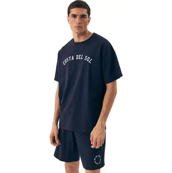 Pánské pyžamo Pánské pyžamo 42605 Sol - HENDERSON tmavě modrá M