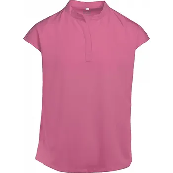 Exner Elegantní dámská halenka se stojáčkem Barva: růžová sytá, Velikost: 4XL EX239