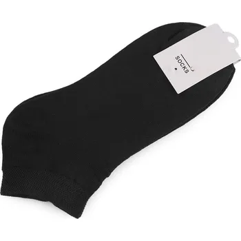 Dámské ponožky Bavlněné ponožky kotníkové unisex - 3 černá