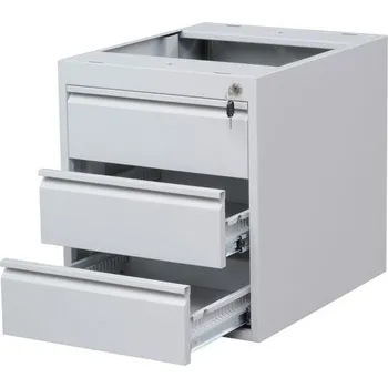 Zásuvkový kontejner Závěsný kontejner Basic, 53,5 x 46 x 58,5 cm, 3 zásuvky