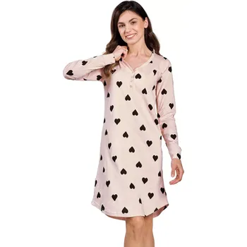 Dámská noční košilka 3215 02 Libby - TARO béžová L