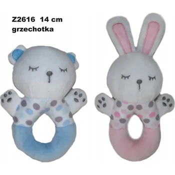 plyšák Plyšák 13 cm Zvířátko s chrastítkem SUN-DAY Z2616-24