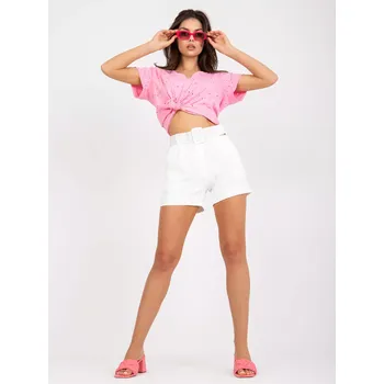 Dámské kalhoty DHJ šortky SN 15776.01P bílá 2XL