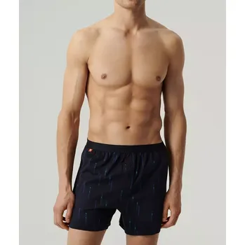Pánské spodní prádlo Boxerky Atlantic 2MBX-074 A'2 S-2XL tmavě modrá XXL