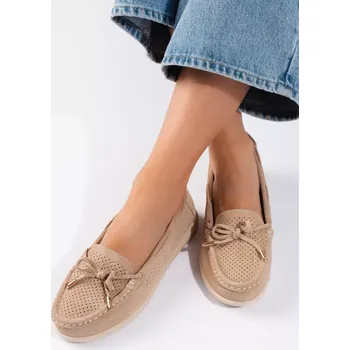 Dámské mokasíny Výborné mokasíny hnědé dámské bez podpatku 38