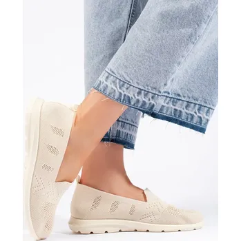 Dámské baleríny Komfortní hnědé baleríny dámské bez podpatku 37