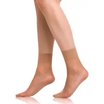 Pánské ponožky Silonkové matné ponožky 2 páry DIE PASST SOCKS 20 DEN - BELLINDA - almond UNI