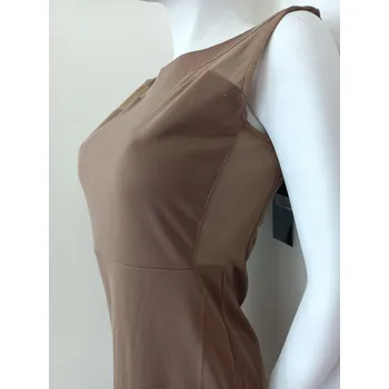 Dámské oblečení Dámské šaty bez rukávů 18417 hnědé - Koucla 10