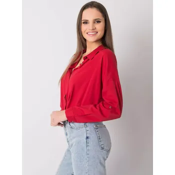Dámská košile Košile EM KS 004.42 tmavě červená jedna velikost