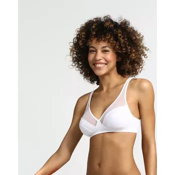 Podprsenka Dámská podprsenka bez kostic DIM GENEROUS WIREFREE BRA - DIM - bílá 85 D