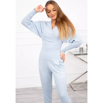 Dámský svetr Dvoudílná souprava svetrů v modré barvě UNI