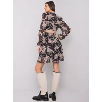 Dámské šaty Šaty LC SK 22K 3035.03P černá a béžová M