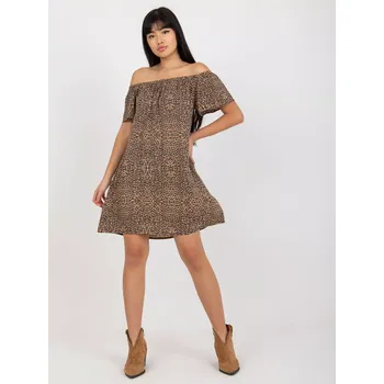 Dámské šaty Dámské šaty D73771R30145J hnědé - FPrice XS