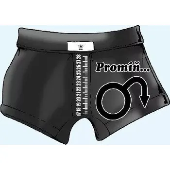 Trenýrky Trenky s metrem-Promiň - XL černá