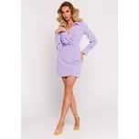 M783 Mini šaty s límečkem - fialové EU XXL