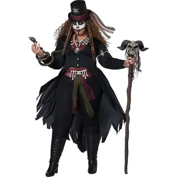 Karnevalový kostým California Costumes - Plus size kostým Voodoo Master pro ženy - XL