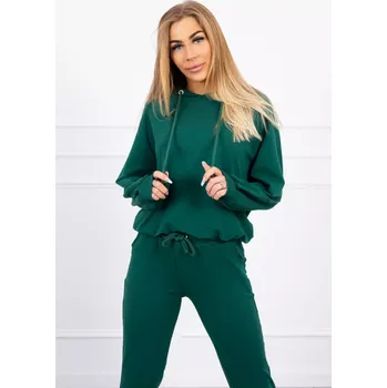 Dámská mikina Zelená mikina s kapucí UNI