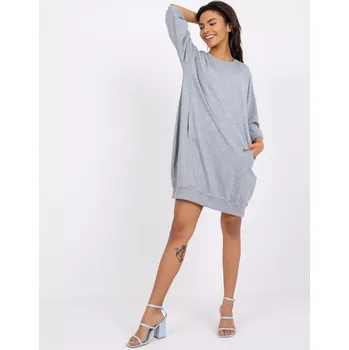 Dámské šaty Šaty-RV-SK-6839.95-šedá S/M