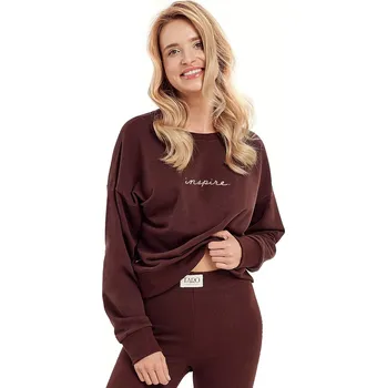 Dámská mikina Dámská mikina 3024 Selena - TARO Hnědá M