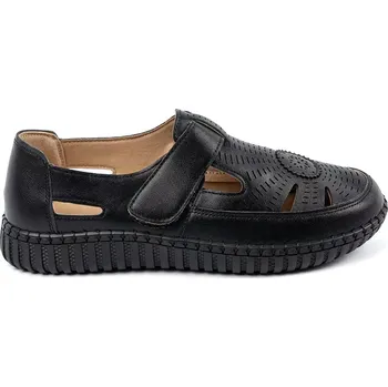 Dámské polobotky Výborné dámské polobotky černé na plochém podpatku 40