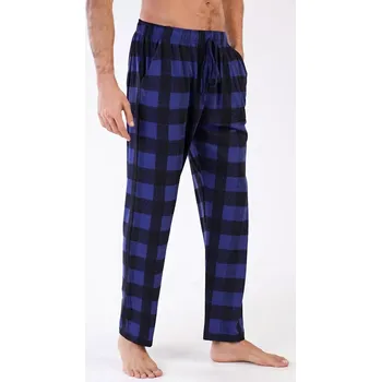 Pánské pyžamo Pánské pyžamové kalhoty John modrá L