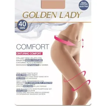 Dámské punčochy Dámské punčochové kalhoty Golden Lady Comfort 40 den nero/černá 4-L