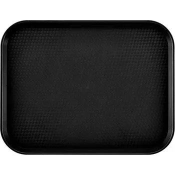 Cambro Polypropylenový tác fast food, velký, Cambro, černý, Černá, 355x457x(H)21mm