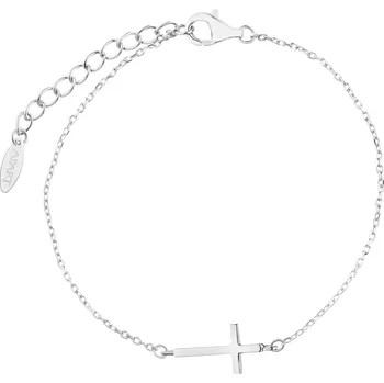 Náramek Stříbrný náramek - kříž - AP541-2565