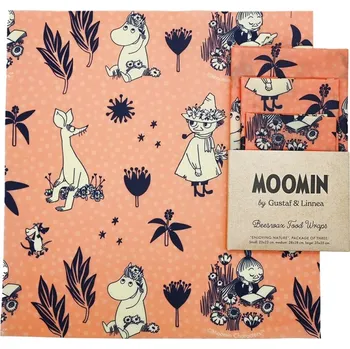 Papírový ubrousek Gustaf och Linnea Voskované ubrousky Moomin Enjoying nature, 3ks