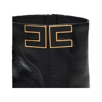 Dámské kozačky Polokozačky Elisabetta Franchi SA-91B-57E2-V870 Černá 35