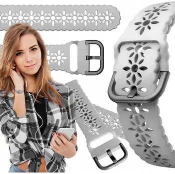 Příslušenství k chytrým hodinkám Řemínek pro Samsung Galaxy Watch 6 Classic 47mm chytré hodinky šedý řemínek 20mm