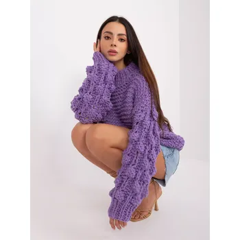Dámský svetr Jumper AT SW 2382.97P fialová jedna velikost